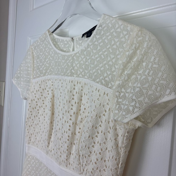 Banana Republic Ivory A-Line Dress Size 2 - Picture 5 of 13